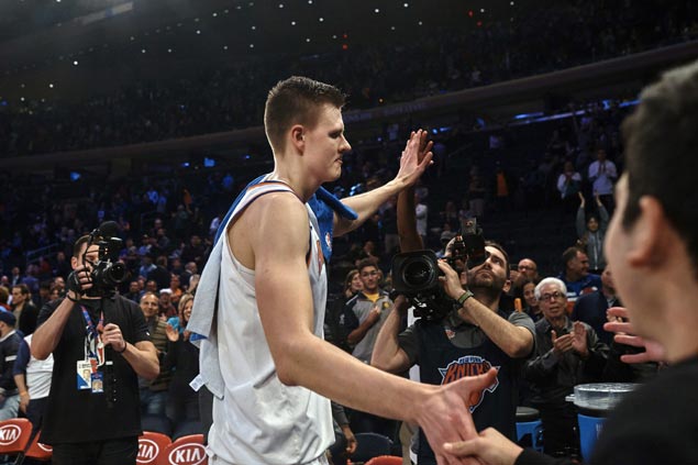 Porzingis proving Phil Jackson wrong: 'The challenge is never too big for me'