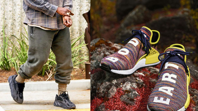 Sneakerheads, choose your kicks: the all-Black Yeezy Boost 700 or NMD 'Human Race' Trail
