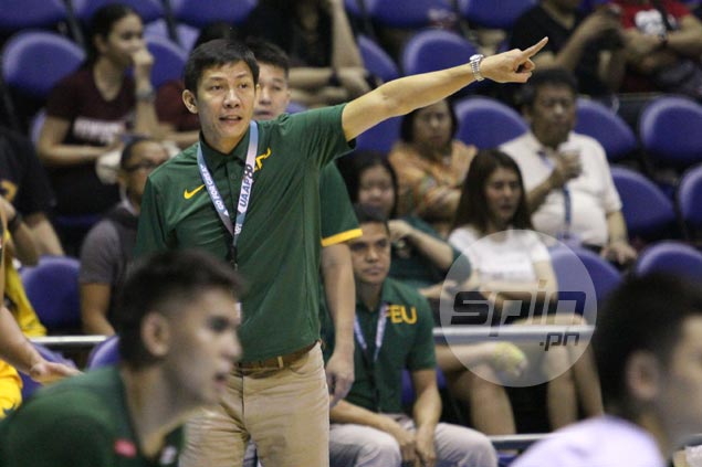 Olsen Racela happy but not content as semis-bound FEU braces for tougher battles ahead
