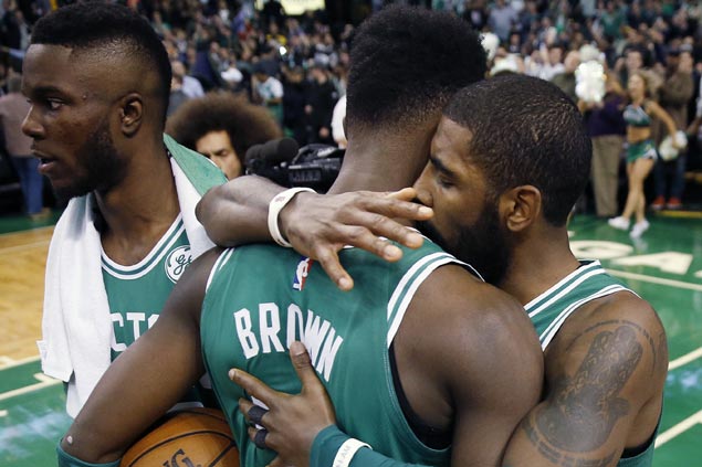 Grieving Jaylen Brown inspires Celtics' stunning comeback win over Warriors