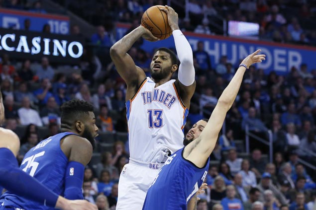 Paul George finally finding rhythm after rough start with new Thunder teammates