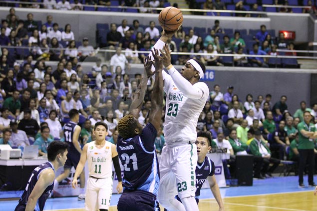 La Salle overcomes double-digit deficit to ground Adamson Falcons, book return to finals