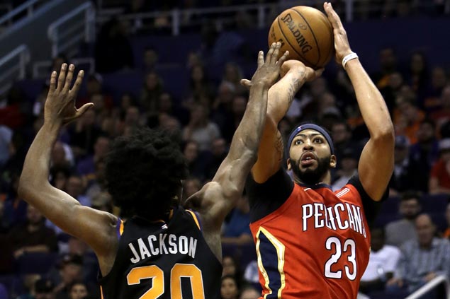 Boogie and Brow take control early then sit and watch Pelicans rip Suns