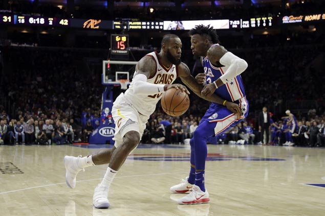 LeBron James shows upstart Sixers how far they still have to go as Cavs shift into high gear