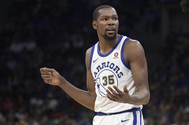 KD drops seven dimes before being ejected, Curry and Green make 10 each as Dubs post 46 assists in rout of Magic