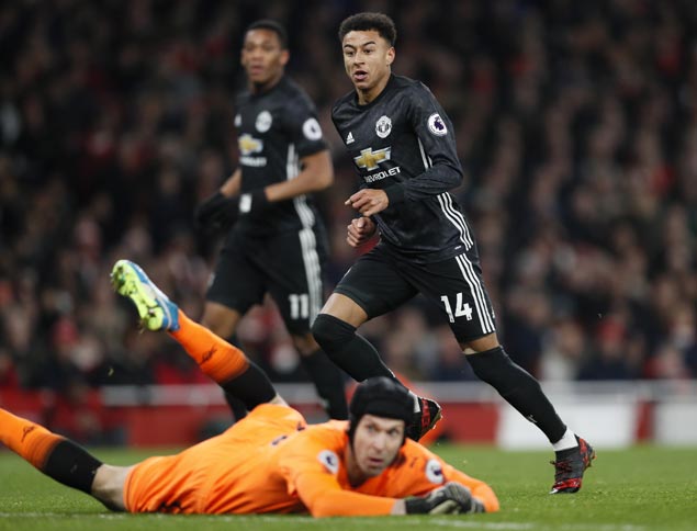 Jesse Lingard nets brace, David de Gea shines in goal as United downs Arsenal