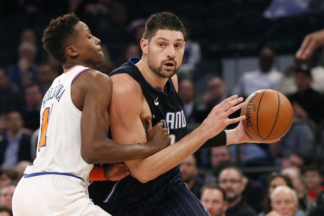 Nikola Vucevic sparks late blitz as Magic turn back shorthanded Knicks