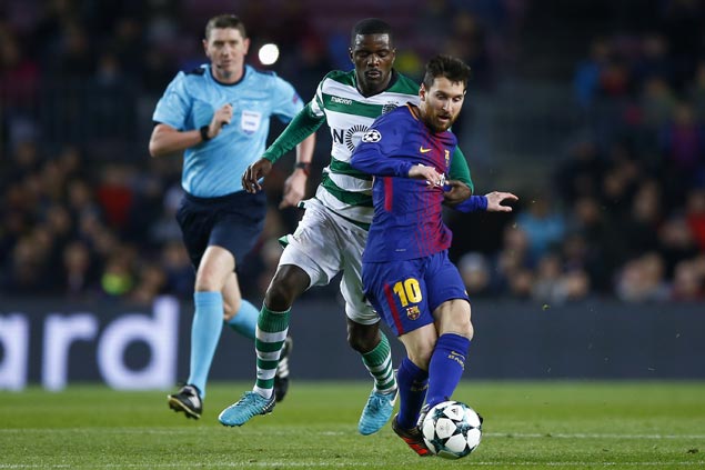 Lionel Messi comes off bench anew as Barcelona downs Sporting Lisbon in Champions League