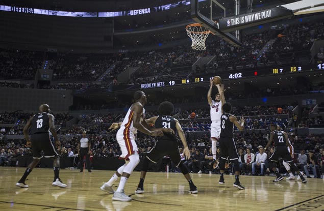 Heat win first game in Mexico, assert mastery over Nets to snap two-game skid