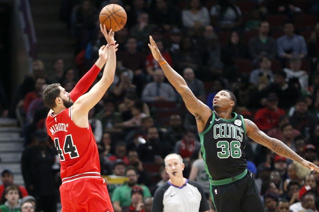Nikola Mirotic shows way as Bulls rip Celtics side missing Kyrie Irving