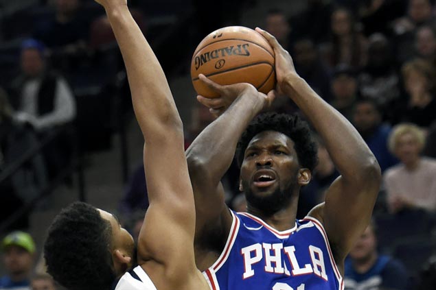 Joel Embiid returns and Sixers overcome Timberwolves in overtime