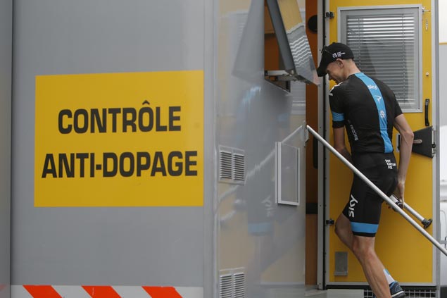 Four-time Tour de France winner Chris Froome found to have elevated levels of asthma drug