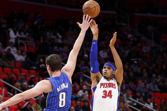 Hot-shooting Pistons tie franchise record 17 triples in win over undermanned Magic