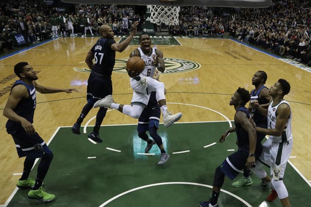 Eric Bledsoe takes charge as Bucks rally from 20 points down to halt T-Wolves five-game win run