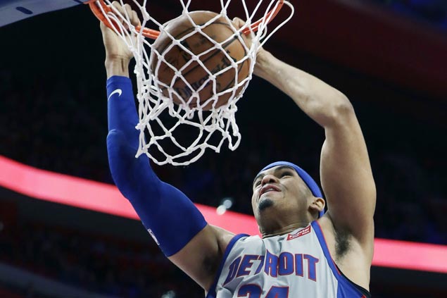 Short-handed Pistons hold Spurs to their lowest points total of season