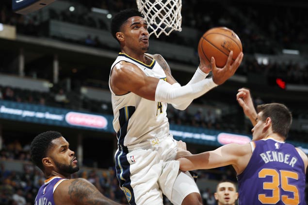 Gary Harris catches fire early to lead rout over Suns as Nuggets halt two-game skid