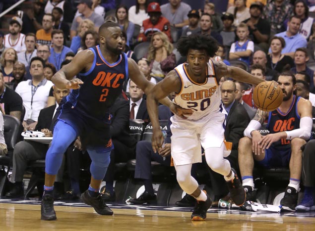 Rookie Josh Jackson posts first career double-double as Suns down Thunder