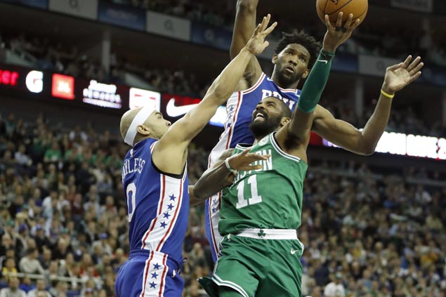 Celtics storm back from 22 points down with furious second half flurry to stun Sixers in London