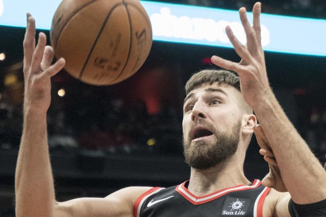 Jonas Valanciunas takes charge as Raptors down Pistons to avoid their first-three game skid of season