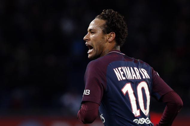 Neymar scores four but jeered by fans in another Paris Saint-Germain penalty controversy with Cavani