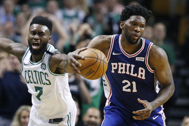 First-time All-Star Joel Embiid puts on show as Sixers hold off Kyrie Irving-less Celtics