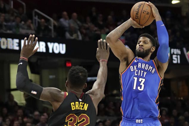 Paul George scores 36 as Thunder beat struggling Cavaliers by 24 points