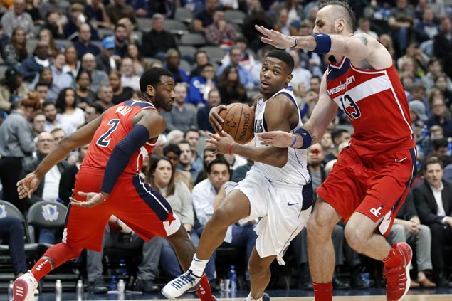 Lowly Mavericks get a bit of a boost with season sweep of Wizards