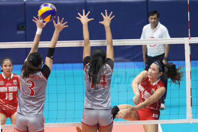 San Beda survives error-plagued match against Lyceum for sixth win and share of NCAA lead