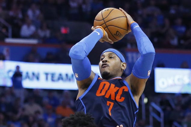 Thunder stretch streak to eight with victory over Sixers