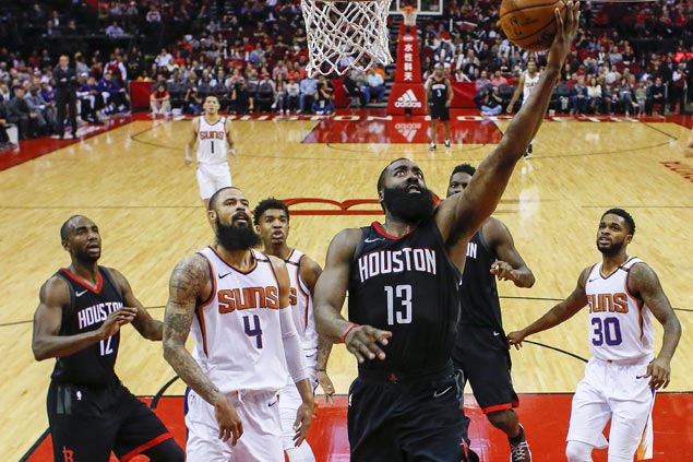James Harden flirts with triple-double as Rockets defeat Suns