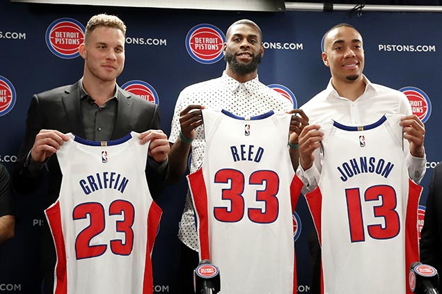 Pistons recruit Griffin shocked by trade, excited to play where he's wanted