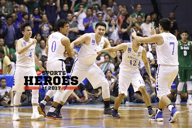 SPIN.ph Sports Heroes of 2017: 'Average' Blue Eagles achieve something extraordinary