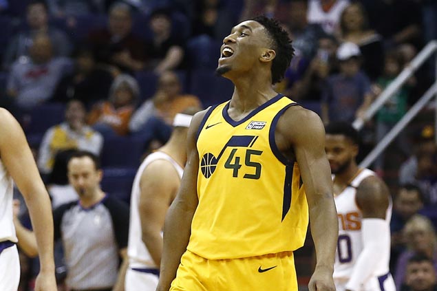 Rookie Donovan Mitchell has another 40-point game as Jazz rip Suns