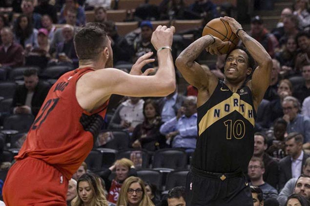 Raptors nail season-high 19 triples in rout of Trail Blazers