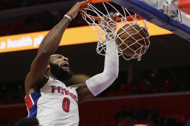 Andre Drummond 20-20 game powers Pistons past Heat