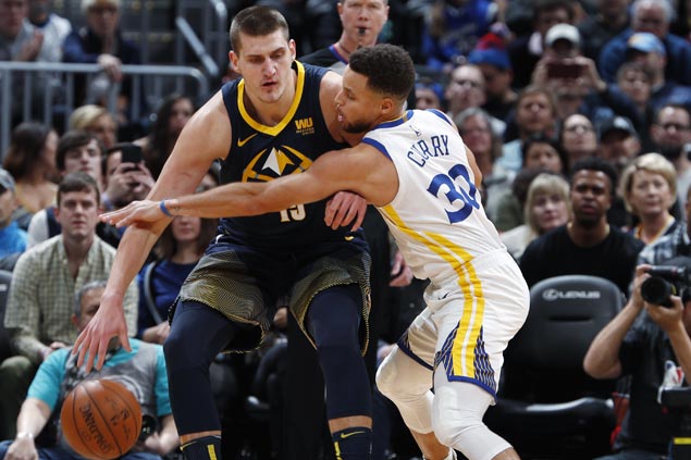 Nikola Jokic nails go-ahead triple as Nuggets deal Warriors second loss ...