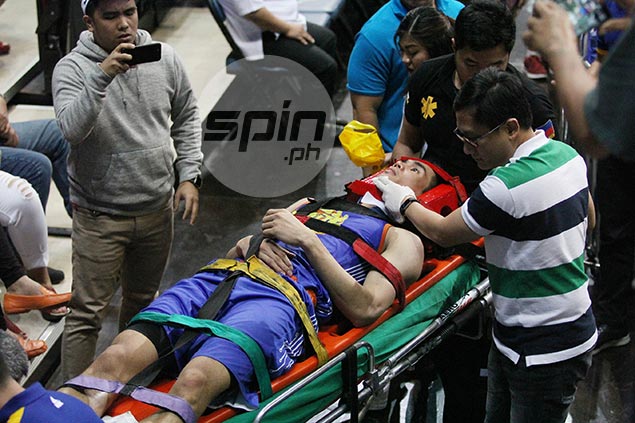 Troy Rosario taken to Makati Med after scary fall in TnT game vs Phoenix