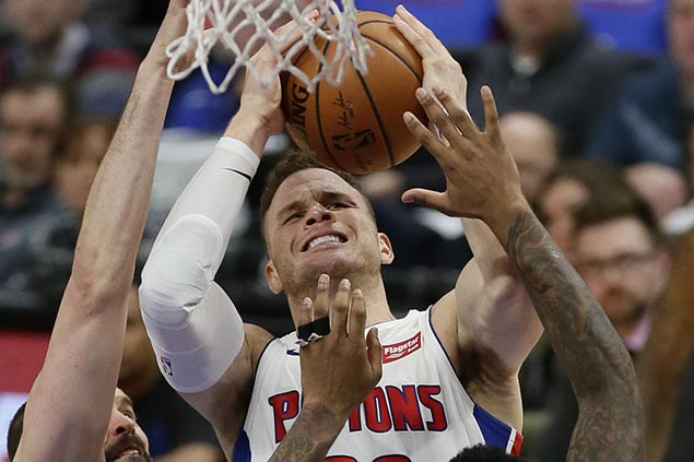 Pistons still unbeaten with Griffin, cruise past lowly Nets for fifth straight win