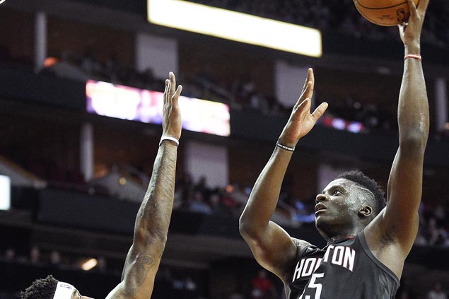 Clint Capela recovers from sluggish start to post 20-20 game as Rockets rip Nuggets