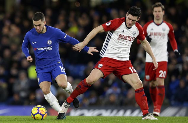 Eden Hazard nets brace as Chelsea blanks West Brom to ease pressure on Antonio Conte