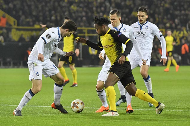 Batshuayi brace lifts Dortmund to comeback win vs Atalanta in Europa League