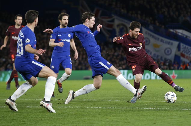 Lionel Messi finally scores against Chelsea as Barca salvages Champions league draw