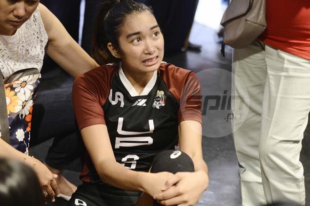 UP team manager allays major injury fears as Jesma Ramos hurts foot in Ateneo match