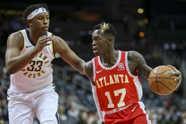 Hawks catch fire in third and hold off Pacers to halt four-game skid