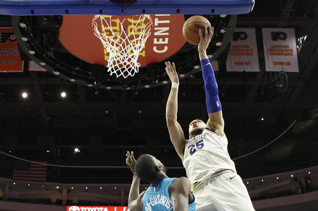Solid on second night of back-to-back, Sixers down Hornets for 13th straight home win