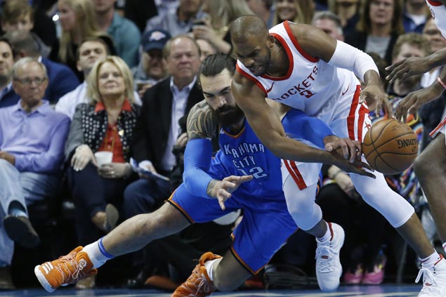 CP3 stars as Rockets make it 16 straight wins with victory over Thunder