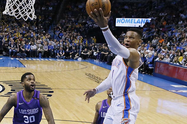 Russell Westbrook, OKC Thunder vent ire with 28-point beatdown on lowly Suns