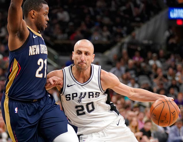 Vintage Ginobili sparks fightback against Pelicans as Spurs reclaim No. 8 spot in West