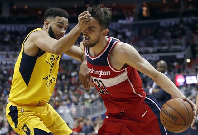 Wizards down Pacers for second straight win and share of fourth in Eastern Conference