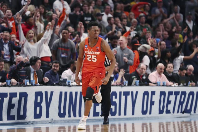 No. 11 Syracuse zones third seed Michigan State out of NCAA Tournament to gain Sweet 16